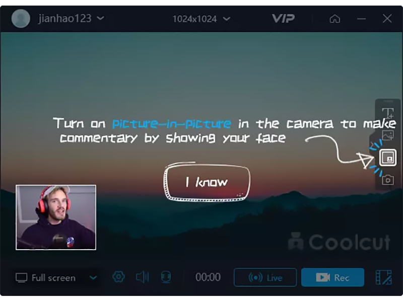 Coolcut Recorder is a free, super easily-used screen recorder and video editor made for beginner, with 4K resolution and multiple features.